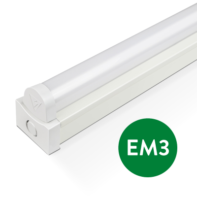 Bright Source 5' Single 32W LED Batten CCT c/w EM3 [233633]
