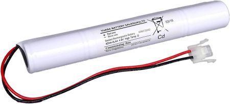 Yuasa 4 Cell Emerg Batt. Inline c/w AMP plug [4DH4-0LA4]