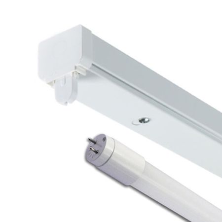 PowerMaster 4' Single LED Ready Single Ended Batten Fitting [S8989]