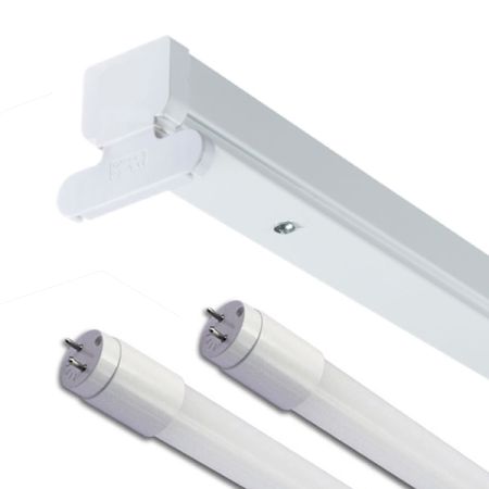 PowerMaster 4' Twin LED Ready Single Ended Batten Fitting [S9488]