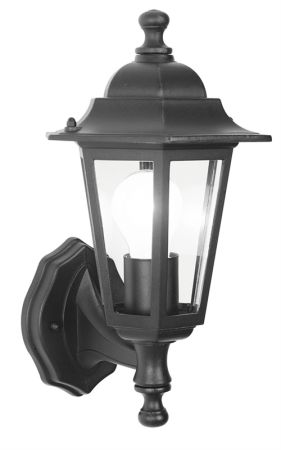 6 Sided Black Wall Lantern (PowerMaster S5895)