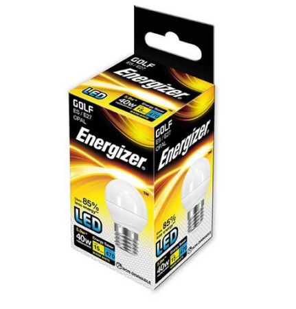 4.9w E27 Opal LED Golfball 2700k (Energizer S8839)