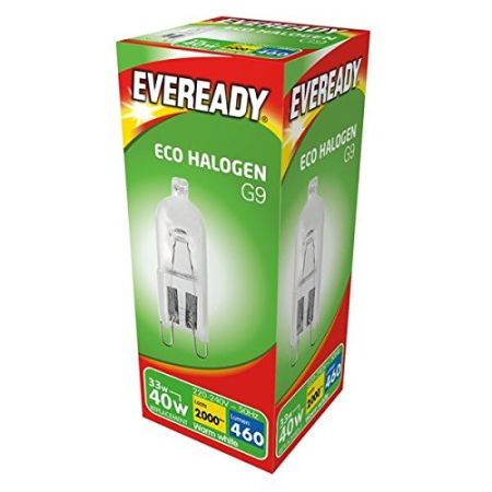 33w (40w) G9 Halogen Capsule (Eveready S10110)