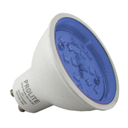 7w LED GU10 120deg Blue Dimmable (Prolite)