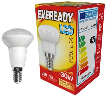 4.5w SES LED R39 3000k 320lm (Eveready S13630)