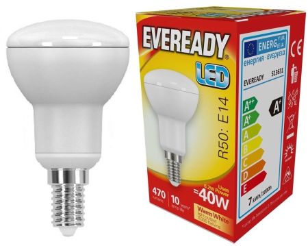 4.9w LED SES R50 3000k 450lm (Eveready S13631)