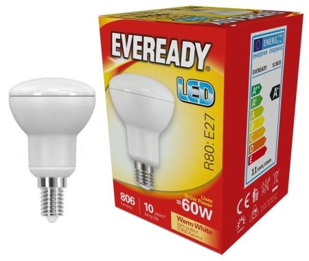 8.8w LED E27 R80 3000k 806lm (Eveready S13633)