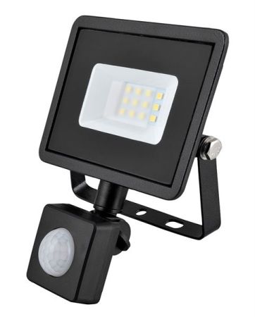 Eveready 10W LED Floodlight 4000K - Black w/ PIR [S13948]