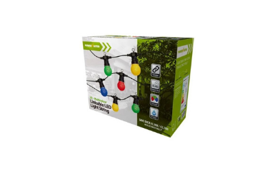 PowerMaster 20x Globe Festoon String Lights IP44 - Coloured [S8894]